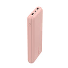 Belkin BoostCharge 20,000 mAH 3-Port Power Bank - Rose Gold-This BoostCharge power bank lets you simultaneously charge up to 3 devices with a USB-C port and 2x USB-A ports. Get a fast, dependable charge to your iPhone.