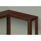 Monarch Specialties 3661 Corner Console Accent Table - Cherry-Assembly required: Illustrated instructions and all hardware are provided for convenience (additional tools may be needed)