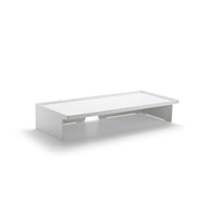 Poppin Monitor Riser - White-Raise your monitor to a comfortable viewing height with this monitor riser