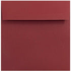 JAM Paper 6 x 6 Square Envelopes, Dark Red, 250 Pack (31511296H)-Red dark base square envelope