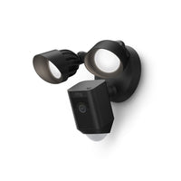 Ring Floodlight Cam Wired Plus - Black-1080p HD Video & Color Night Vision