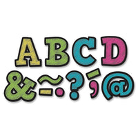 Teacher Created Resources Magnetic 2" Letters Chalkboard Brights Bold Block, 210 Pack (TCR77190)-Chalkboard colors add flair to your room and can be coordinated with similar products for a creative classroom theme