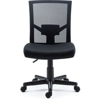 Staples Radnor Mesh and Fabric Armless Task Chair-Compact, armless design is ideal for smaller spaces