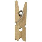 JAM Paper Wood Clothing Pin Clips, Small 7/8, Natural Brown, 4 Packs of 50, 200 Total (3230717359g)-Clip type: Small clothing pin
