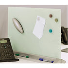 Quartet Glass Desktop Dry-Erase Panel - 23" x 17" - White-Tempered glass dry-erase panel is stain and ghost resistant for superior erasability