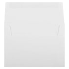 JAM Paper A6 Invitation Envelopes, 4.75 x 6.5, Strathmore Bright White Linen, 250 Pack (3137H)-Blank interior for personalized message