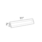 Azar Displays 2" x 11" Double Sided Acrylic Nameplates, Clear, 10 Pack (192803)-Durable frames and easy to interchange printed materials