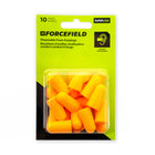 Forcefield Disposable Uncorded Bullet-Shape Earplugs - Orange - 10 Pack-Tapered fit