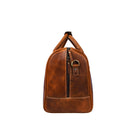 Tolredo Kratos Leather Travel Duffel - Brown-One dedicated zippered shoe pocket with water repellent lining