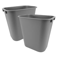 Johnny Vac Trash Garbage Bin, Grey, 2 Pack-Capacity: 24 Litres