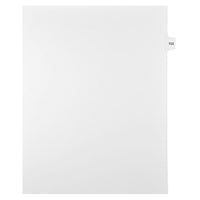 Mark Maker Legal Exhibit Index Tab White Single Tabs, 1/15th Cut, Letter Size, No Holes, Number 153, 25 Pack-White Single Tabs, 1/15th Cut