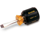 Klein Tools Klein Cushion-Grip Screwdrivers-Heavy-Duty Square Shank, Slot Keystone Tip - 5 Pack-Handle Type Cushion Grip