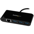 StarTech USB-C to Ethernet Adapter with 3-Port USB 3.0 Hub and Power Delivery-Add powerful connectivity to your USB-C enabled device, with a GbE RJ45 port and three USB Type-A ports