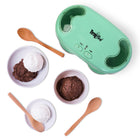 Koolatron Deluxe Double Treat Ice Cream Maker, Green-Works automatically in your freezer.