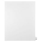 Mark Maker Legal Exhibit Index Tab White Single Tabs, 1/25th Cut, Letter Size, No Holes, Number 25, 25 Pack-White Single Tabs, 1/25th Cut