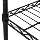Seville Classics 5-Tier Steel Shelving with Levelling Feet - Black - 60" H x 30" W x 14" D-Capacity on leveling feet: 300 lb per shelf, evenly distributed, total system capacity on leveling feet: 1500 lb