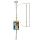 Eddie's Merchandising Strips with 12 push clip - 30.5" H x 0.75" W - Plastic - White - 50 Pack (200004-50)-30-12" high x 0.75" wide