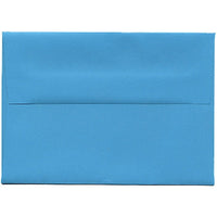 JAM Paper 4bar A1 Envelopes, 3.63 x 5 1/8, Brite Hue Blue Recycled, 250 Pack (15805H)-Blue recycled envelope