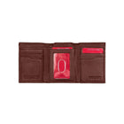 Champs Black Label Leather RFID Tri-fold Wallet, Tan-3 slot pockets