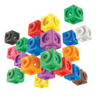Learning Resources Mathlink Cube Big Builders - Multicolor - 200 Cubes + Build Guide-Cubes Measure 3/4"L x 3/4"H.