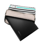 Vangoddy Luxe Series 14" Laptop Sleeve - Striped - Blue-Carry your device in this sleeve conveniently and safely, inside your briefcase, purse, or backpack