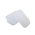 Minimal Silicone Bento Lunch Box - Clear - 900ml - Set of 2-Steam release valve