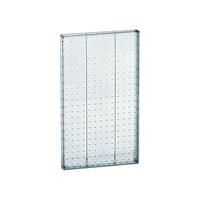 Azar Displays 22" x 13.5" Pegboard 1-Sided Wall Panel, Translucent Clear, 2 Pack-For use with flat surface