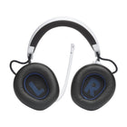 JBL Quantum 910P Wireless Over-Ear Console Gaming Headset for Playstation - White/Blue-Weight: 0.92 lb