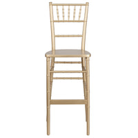Flash Furniture HERCULES Series Gold Wood Chiavari Barstool-Chiavari Seating