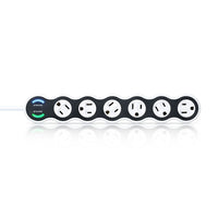 360 Electrical PowerCurve 6 Rotating Outlet Surge Protector (36051)-6 Outlets rotate 360 Degrees to fit large plugs