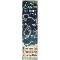 Walt Disney All Our Dreams Banner-Vertical Banner Measures 12" x 45"