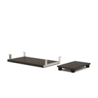 Bestar Embassy Keyboard Shelf and CPU Platform, Dark Chocolate (60830-79)-The keyboard shelf is on ball-bearing slides for smooth and quiet operation