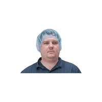 Zenith Safety Bouffant Caps, Non-Woven, Blue, Large, 2000 Pack-Elasticized band for an optimum fit