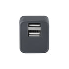 Basic Tech Dual USB Wall Charger Charcoal-Universal