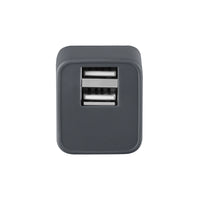 Basic Tech Dual USB Wall Charger Charcoal-Universal