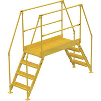 Vestil Crossover Ladder, Platform Height: 40", Overall Span: 103" (COL-4-36-44)-Overall Span: 103"