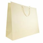 Jam Paper Gift Bags with Rope Handles - Jumbo - 20" x 16" x 6" - Bronze Matte - 24 Pack-Color: Ivory Matte