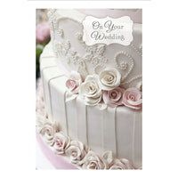 Millbrook Studios 5-3/8" x 7-3/4" On Your Wedding Greeting Cards and Envelopes, 18 Pack (06609)-Printed on uncoated card stock