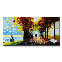 Designart Follow Your Path Landscape Trees Canvas Art Print, 40" x 20", (PT3505-40-20)-Print