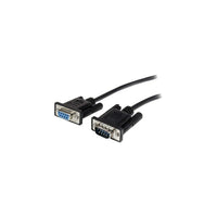 StarTech 3M Black Straight Through Db9 Rs232 Serial Cable, M/F-Serial
