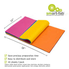 Smart-Fab Sheets 12" X 18", Assorted, 90 Pack-Now, Smart-Fab is more convenient than ever, with Smart-Fab Cut-Sheets - the same great product in easy to handle individual pre-cut sheets
