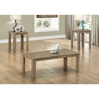 Monarch Specialties 7912P Table Set - 3Pcs Set/Dark Taupe-Assembly required