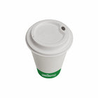 Globe Commercial Products 10 oz - 20 oz Dome Lid Bagasse Compostable - White - 1000 Pack-Capacity: 10 oz to 20 oz