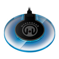 HyperGear 5W UFO Wireless Charging Pad - Fast Wall Charger - Black/Grey-Qi Inductive Charging Technology