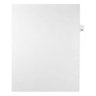 Mark Maker Legal Exhibit Index Tab White Single Tabs, 1/25th Cut, Letter Size, No Holes, Number 132, 25 Pack-White Single Tabs, 1/25th Cut