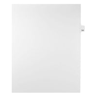 Mark Maker Legal Exhibit Index Tab White Single Tabs, 1/25th Cut, Letter Size, No Holes, Number 132, 25 Pack-White Single Tabs, 1/25th Cut