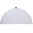 Flash Furniture 6-Foot Round Bi-Fold Granite Plastic Banquet & Event Folding Table with Carrying Handle - White-5.9' Folding Table