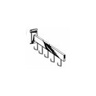 Wamaco 5-Hook Gridwall Waterfall, White, 5 Pack-Display clothing and other hanging products