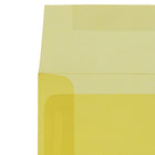JAM Paper 6 x 6 Square Envelopes, Yellow Translucent Vellum, 50 Pack (PACV516I)-Envelope Size: 6" x 6"