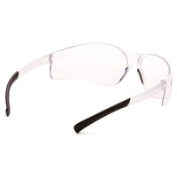 Pyramex Mini Ztek Safety Eyewear Glasses, Clear, 24 Pack-Scratch resistant polycarbonate lens with black temple tips